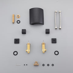 Modern Deck Mounted Roman Tub Faucet with Waterfall Spout