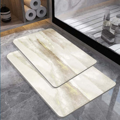 Modern Diatom Mud Bath Mat Set Rectangle Rug for Indoor Use