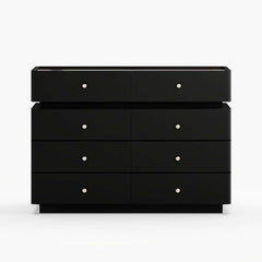 Modern Double Dresser with LED Lighting and Jewelry Storage