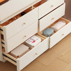 Modern Double Dresser with LED Lighting and Jewelry Storage