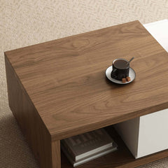 Modern Engineered Wood Coffee Table With Drawers