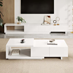 Modern Engineered Wood Coffee Table With Drawers