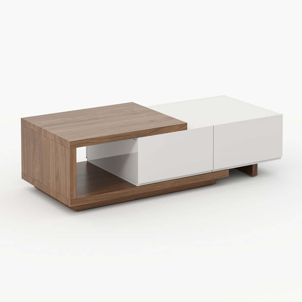 Modern Engineered Wood Coffee Table With Drawers