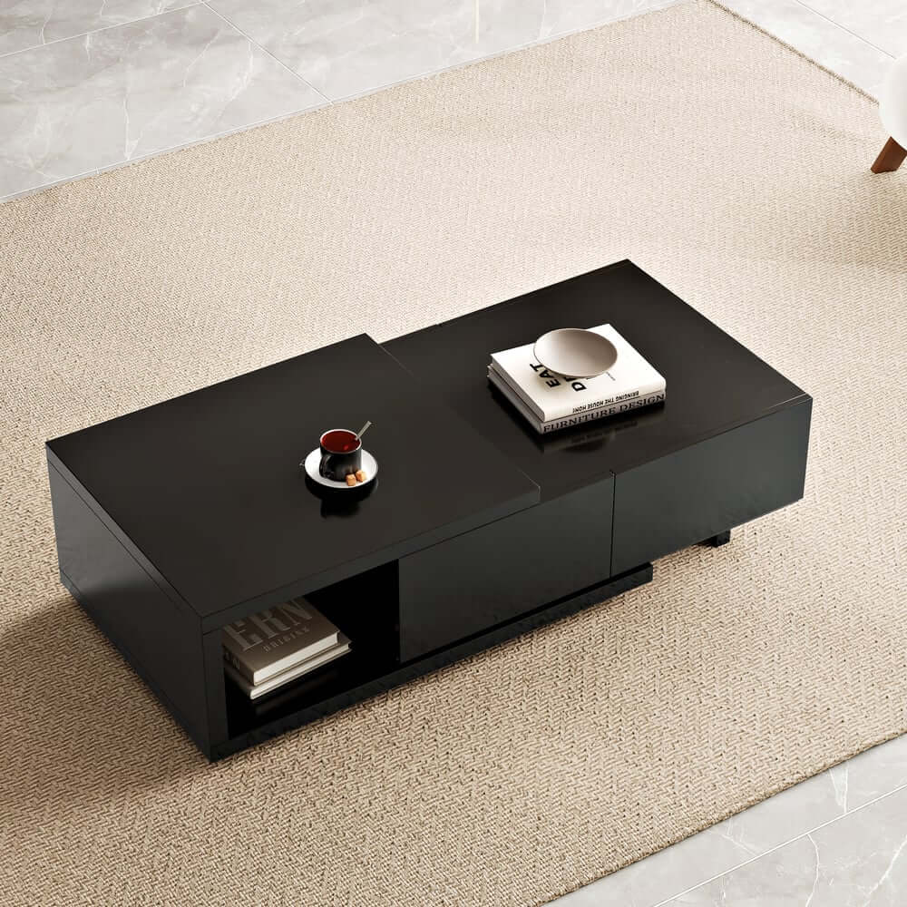 Modern Engineered Wood Coffee Table With Drawers