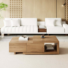 Modern Engineered Wood Coffee Table With Drawers
