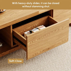 Modern Engineered Wood Coffee Table With Drawers