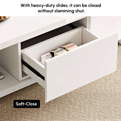 Modern Engineered Wood Coffee Table With Drawers