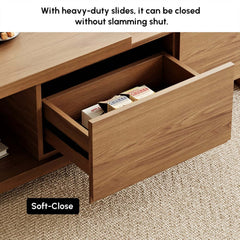 Modern Engineered Wood Coffee Table With Drawers