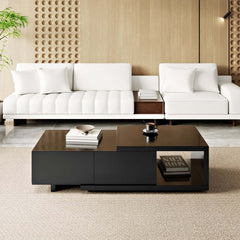 Modern Engineered Wood Coffee Table With Drawers