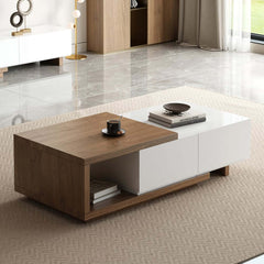 Modern Engineered Wood Coffee Table With Drawers