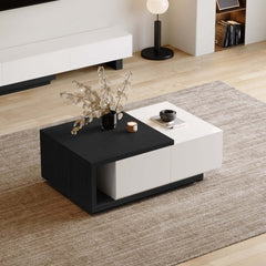 Modern Engineered Wood Coffee Table With Drawers