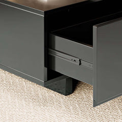 Modern Engineered Wood Coffee Table With Drawers