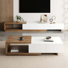 Modern Engineered Wood Coffee Table With Drawers