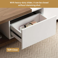 Modern Engineered Wood Coffee Table With Drawers