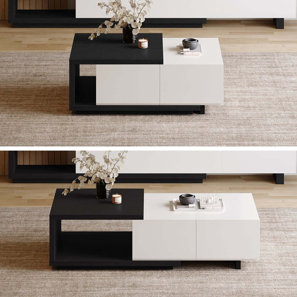 Modern Engineered Wood Coffee Table With Drawers