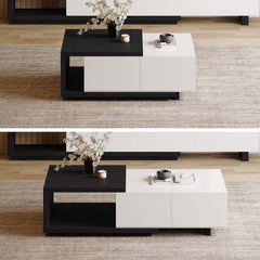 Modern Engineered Wood Coffee Table With Drawers