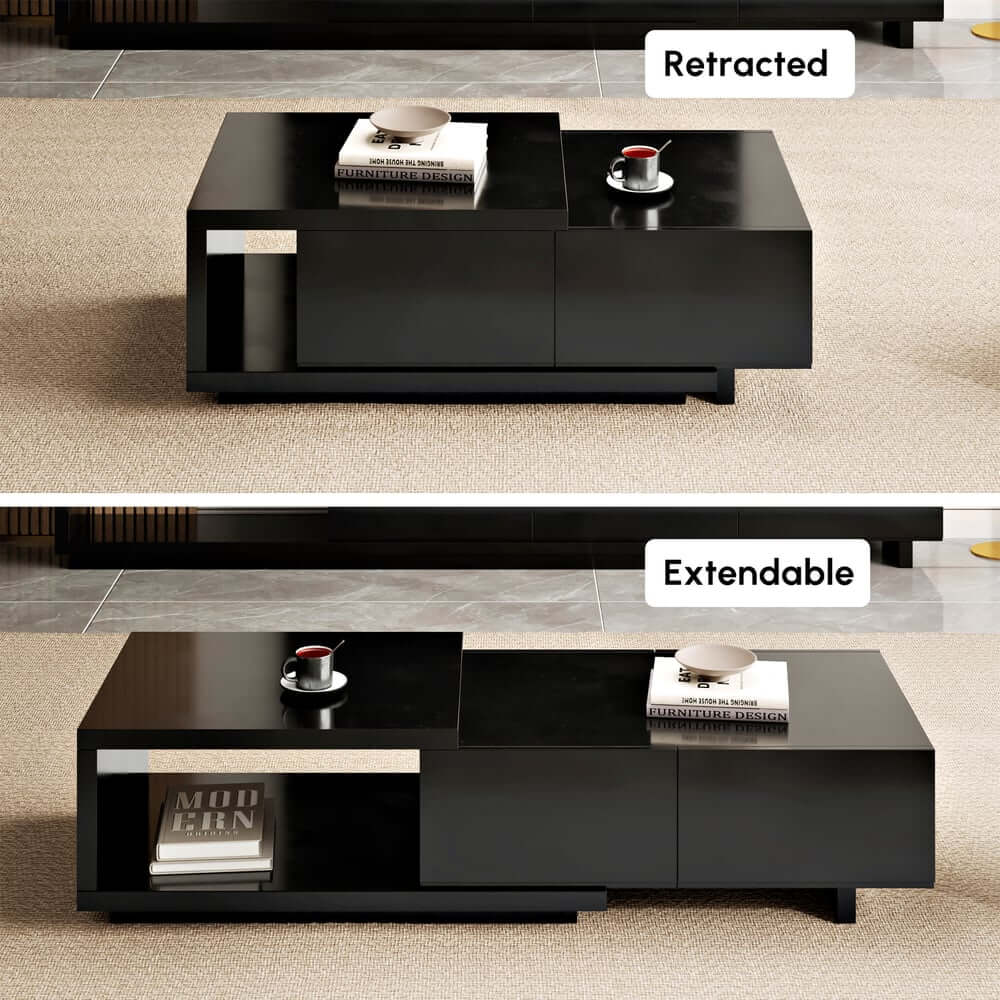 Modern Engineered Wood Coffee Table With Drawers