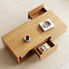 Modern Engineered Wood Coffee Table With Drawers
