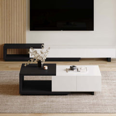 Modern Engineered Wood Coffee Table With Drawers