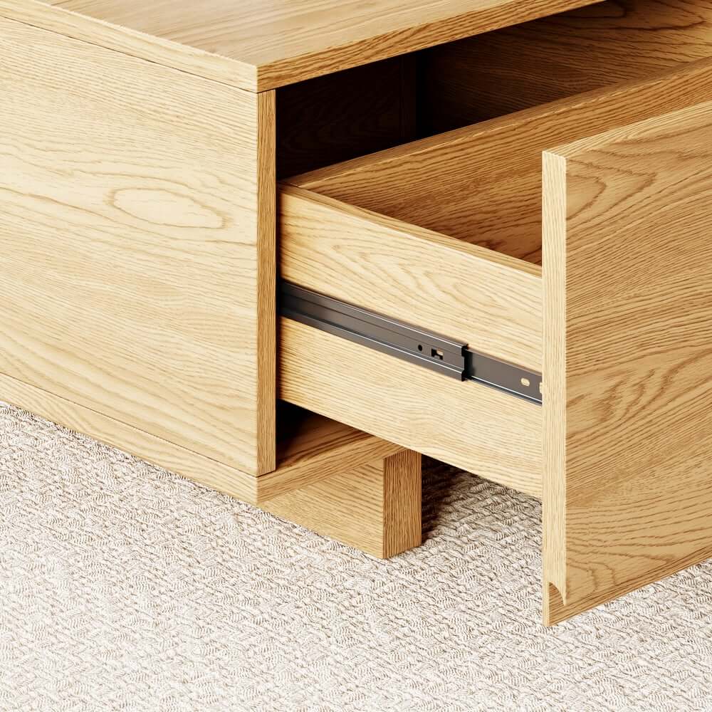 Modern Engineered Wood Coffee Table With Drawers