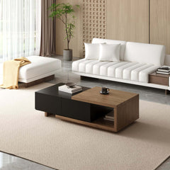 Modern Engineered Wood Coffee Table With Drawers