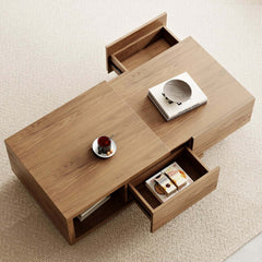 Modern Engineered Wood Coffee Table With Drawers