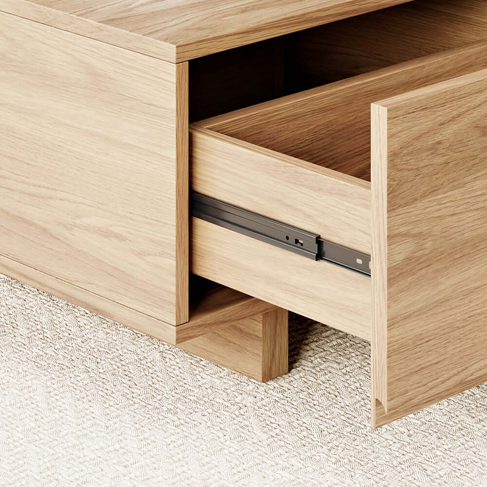 Modern Engineered Wood Coffee Table With Drawers