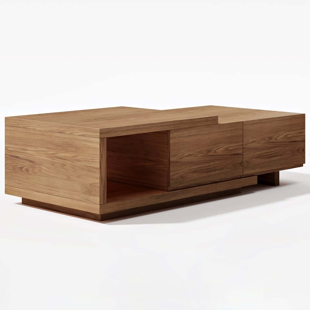 Modern Engineered Wood Coffee Table With Drawers