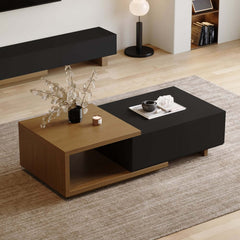 Modern Engineered Wood Coffee Table With Drawers Main Product Image