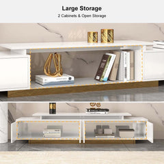 Modern Engineered Wood TV Stand & Coffee Table Set