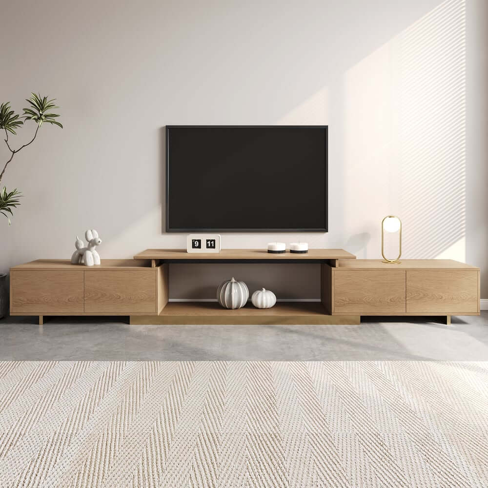 Modern Engineered Wood TV Stand & Coffee Table Set