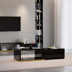Modern Engineered Wood TV Stand & Coffee Table Set