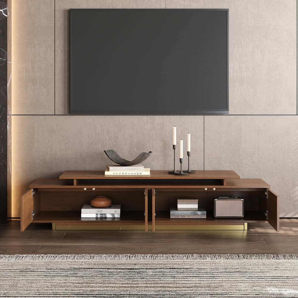 Modern Engineered Wood TV Stand & Coffee Table Set