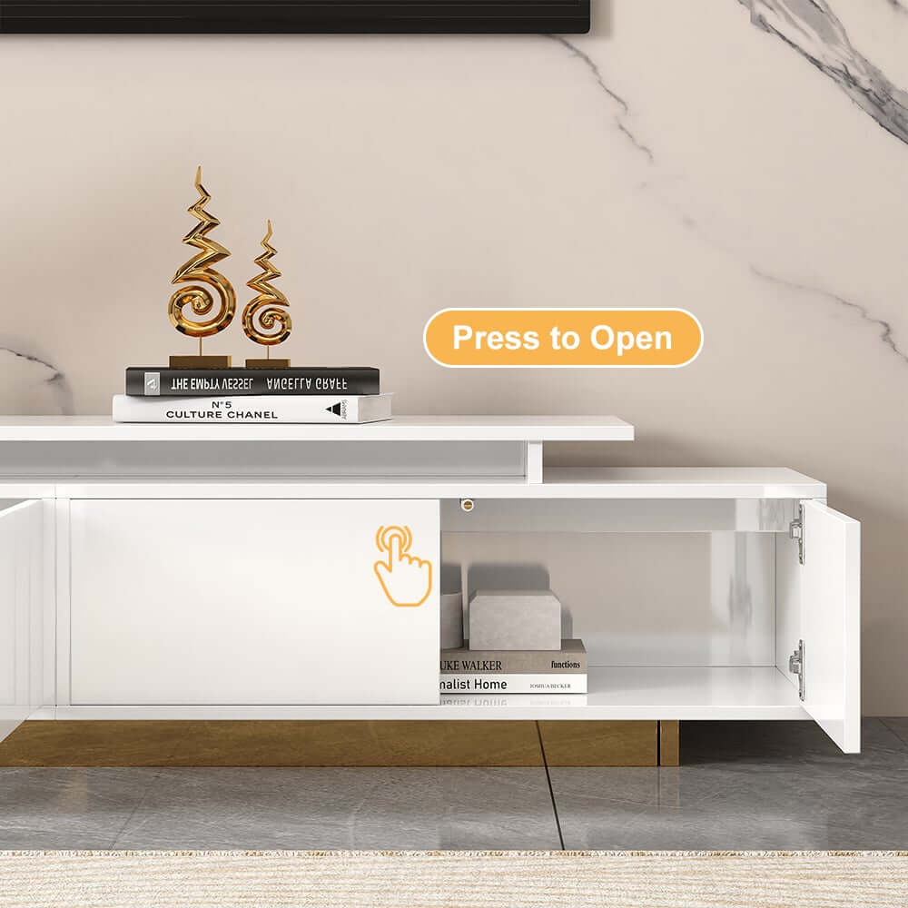 Modern Engineered Wood TV Stand & Coffee Table Set