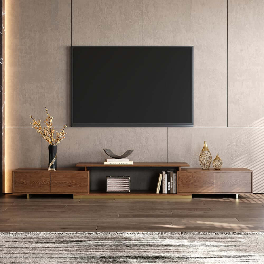 Modern Engineered Wood TV Stand & Coffee Table Set