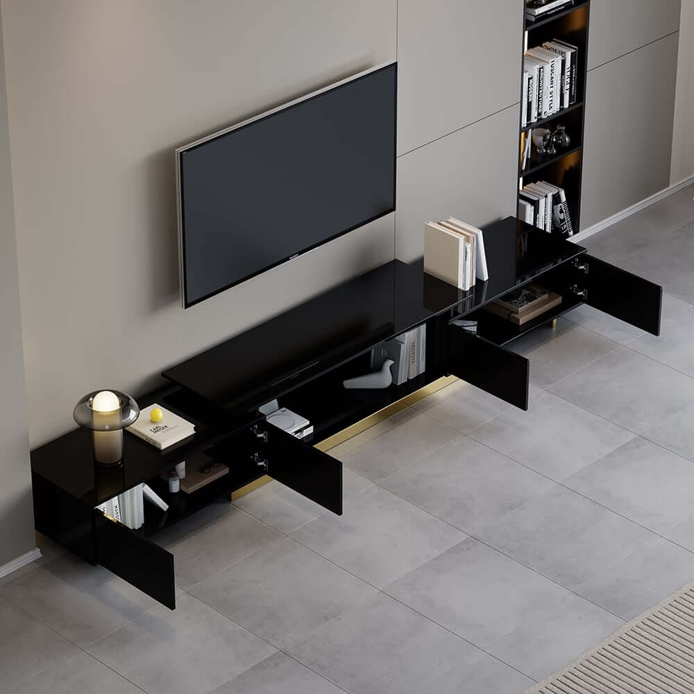 Modern Engineered Wood TV Stand & Coffee Table Set