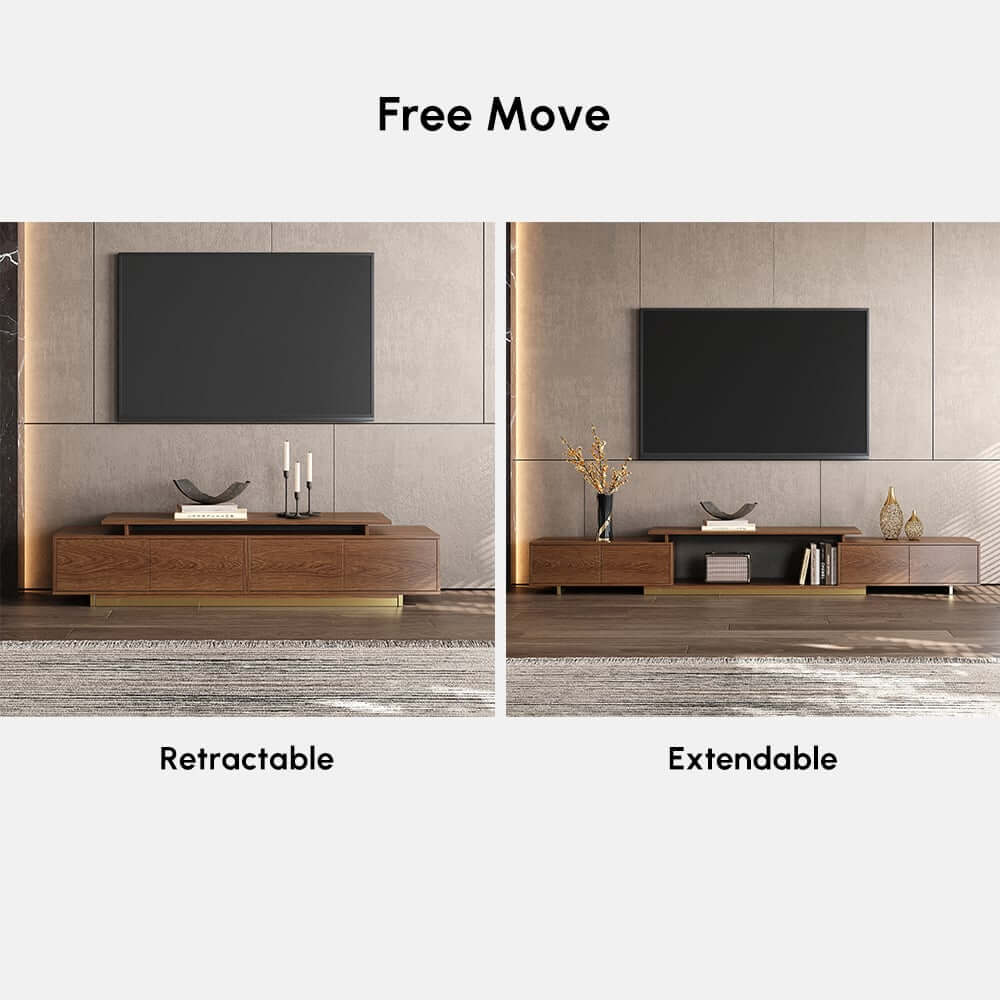 Modern Engineered Wood TV Stand & Coffee Table Set