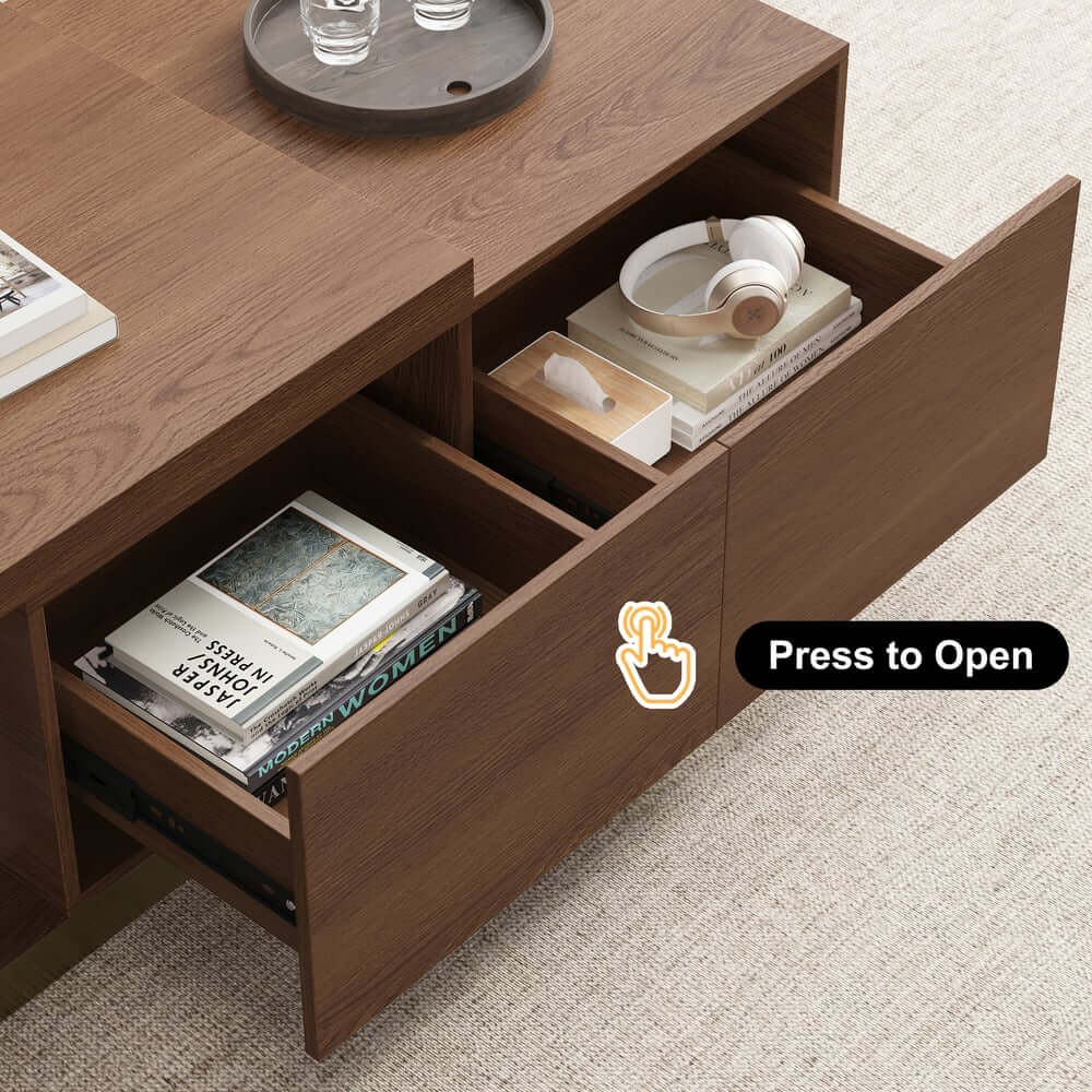 Modern Engineered Wood TV Stand & Coffee Table Set