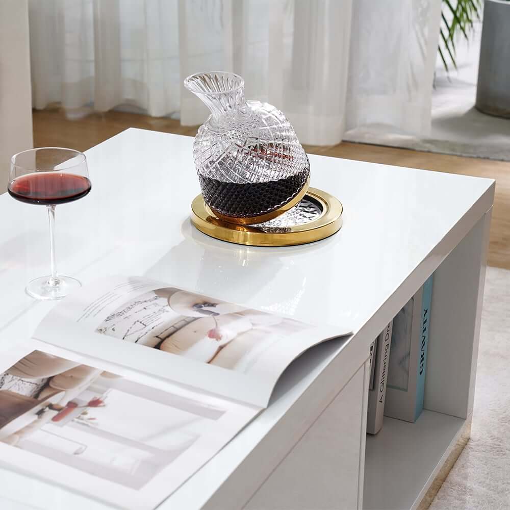 Modern Engineered Wood TV Stand & Coffee Table Set