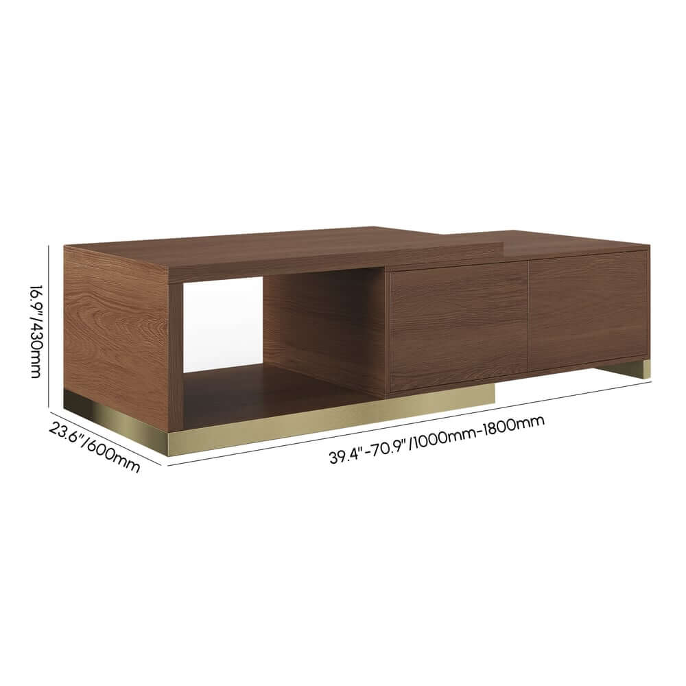 Modern Engineered Wood TV Stand & Coffee Table Set Dimensions