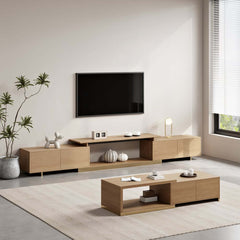 Modern Engineered Wood TV Stand & Coffee Table Set Main Product Image