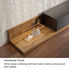 Modern Engineered Wood TV Stand With 3 Drawers