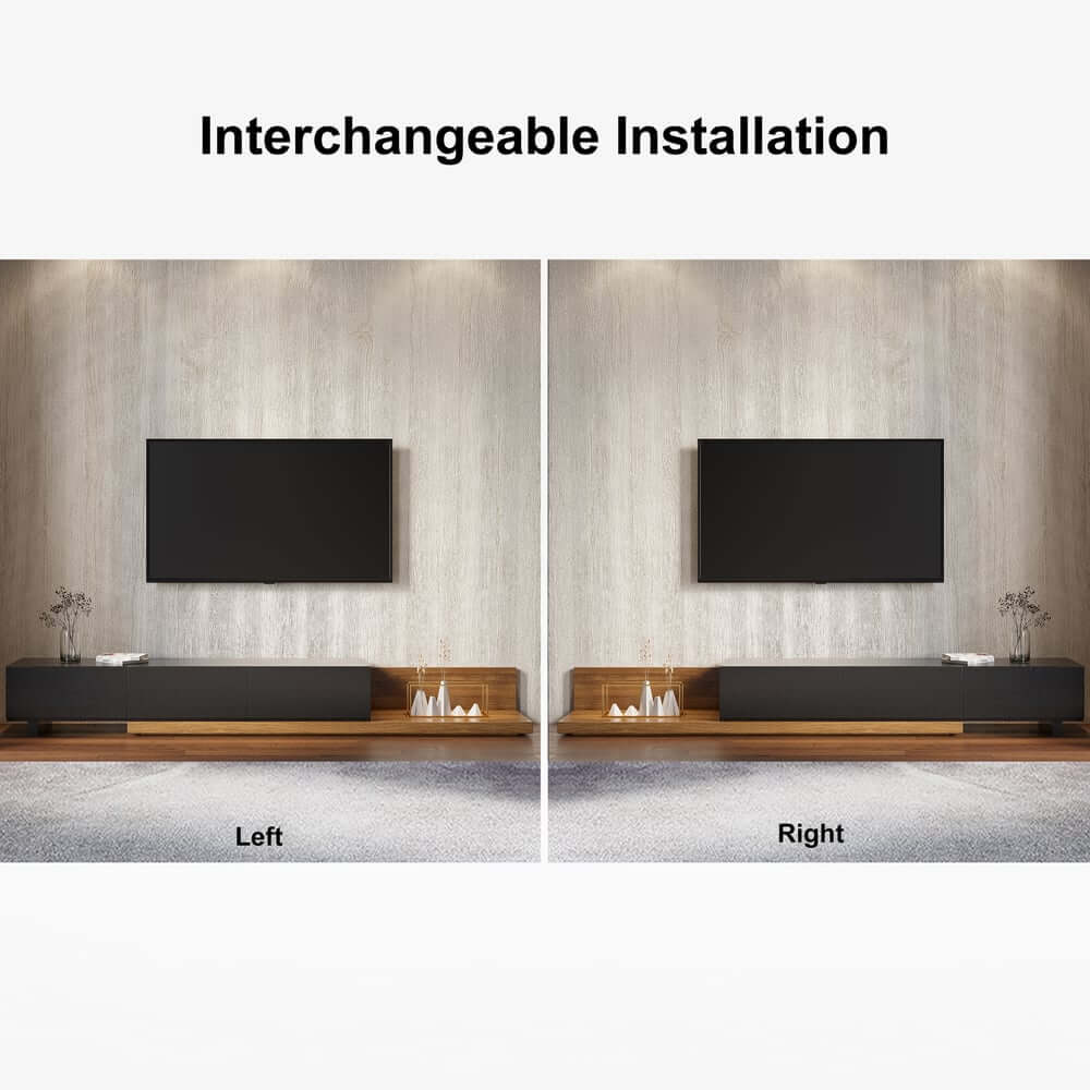 Modern Engineered Wood TV Stand With 3 Drawers