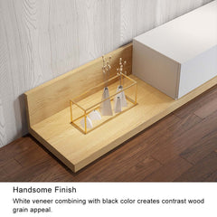 Modern Engineered Wood TV Stand With 3 Drawers