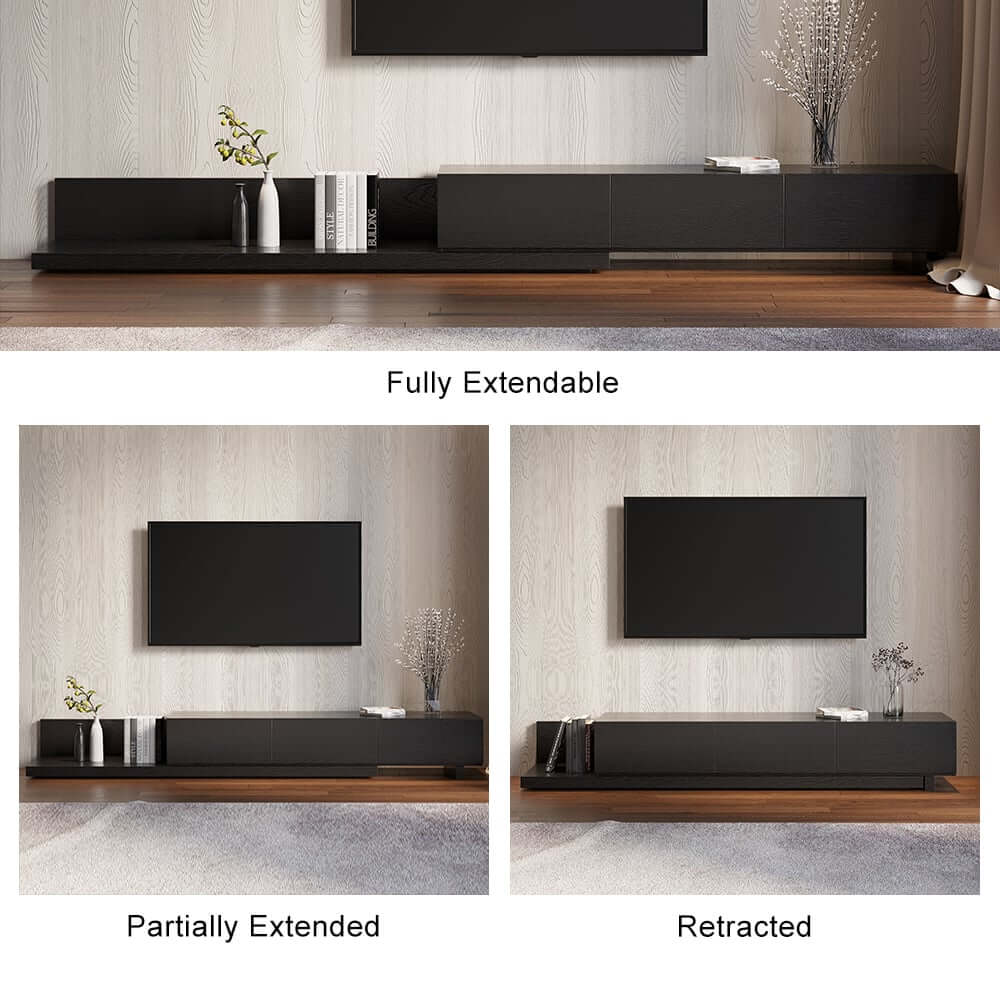 Modern Engineered Wood TV Stand With 3 Drawers