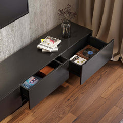 Modern Engineered Wood TV Stand With 3 Drawers