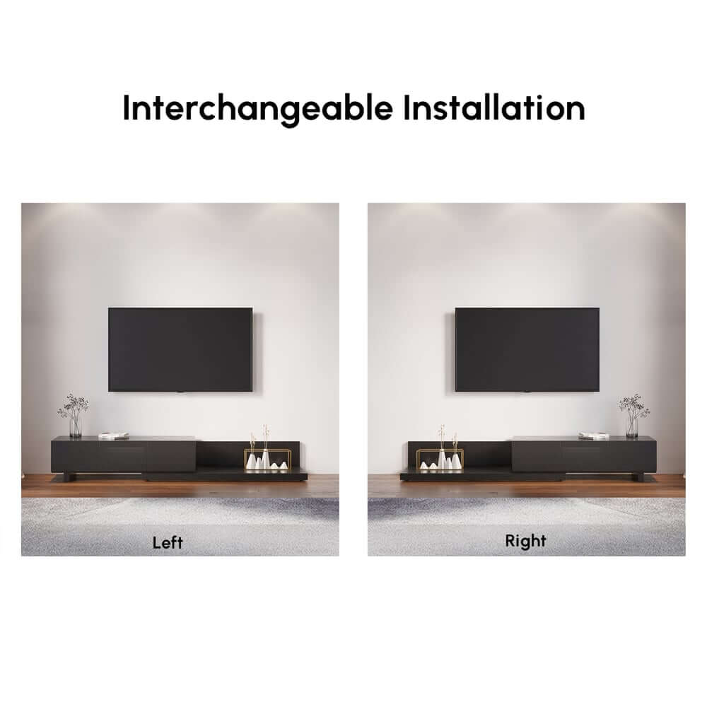 Modern Engineered Wood TV Stand With 3 Drawers