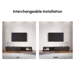 Modern Engineered Wood TV Stand With 3 Drawers