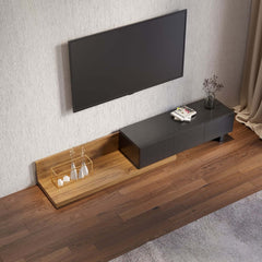 Modern Engineered Wood TV Stand With 3 Drawers