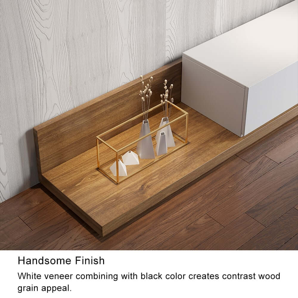 Modern Engineered Wood TV Stand With 3 Drawers